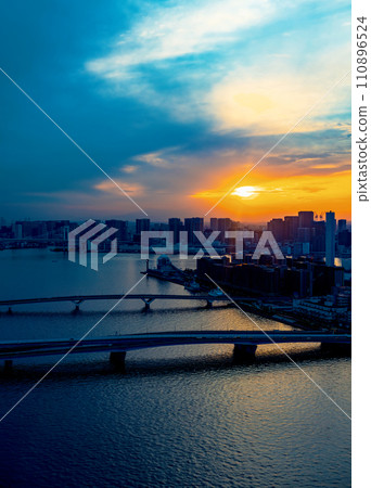 Odaiba and Tokyo Bay, Tokyo 110896524