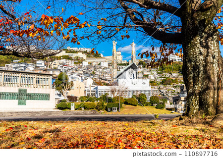 St. Philip's Church, Monument to the Martyrdom of the 26 Japanese Saints, Memorial Hall, Autumn leaves [Nagasaki City] 110897716