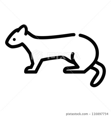 Ferret illustration icon 110897734
