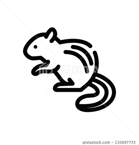 Squirrel icon illustration 110897735
