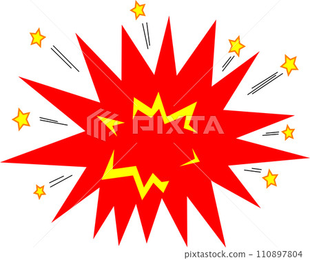 Cartoon style exploding illustration Cartoon style exploding illustration 110897804