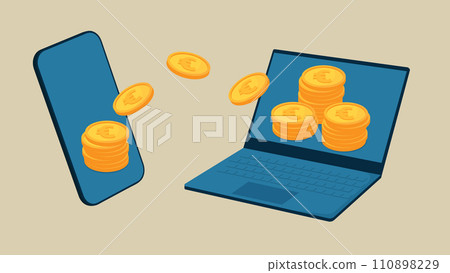 在手機和筆記型電腦之間轉帳 110898229