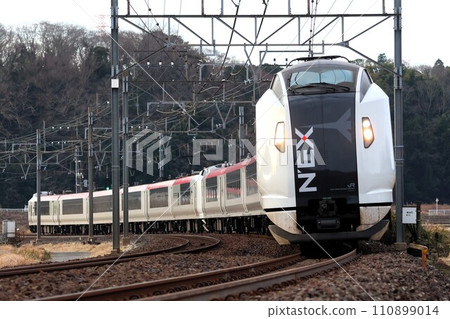 [JR East] E259 series "Narita Express" (Sobu Main Line: Monoi - Sakura) 110899014