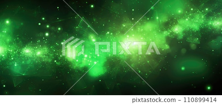 Green glow particle abstract background. Light blurred of rainbow light glitter. Glow texture background. Generative AI Green glow particle abstract background. Light blurred of rainbow light glitter. Glow texture background. Generative AI 110899414