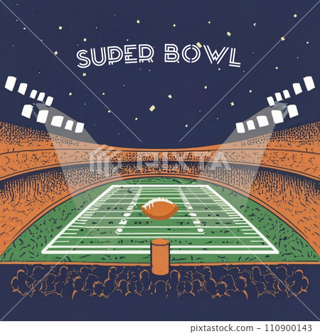 Super Bowl American Stadium Field Football Game banner, Template Design, Cover Concept Super Bowl American Stadium Field Football Game banner, Template Design, Cover Concept 110900143