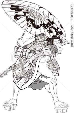 浮世繪歌舞伎演員第 116 部分 110900168