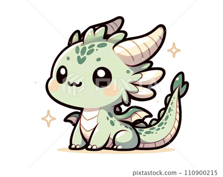 A simple and cute dragon inspired by the Year of the Dragon 110900215