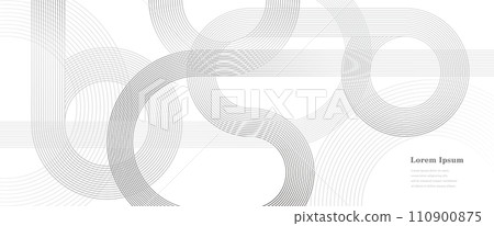 geometry abstract striped line circle background 110900875