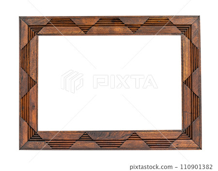 Wooden frame isolated Wooden frame isolated 110901382