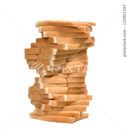 Sliced bread isolated 110901387