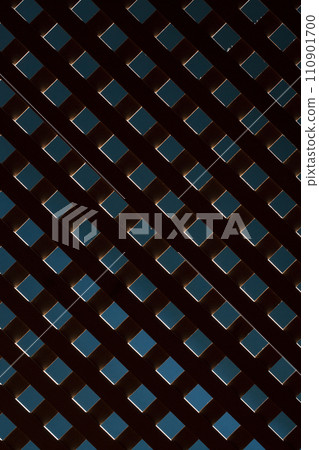 Abstract background with wooden grid on a colored dark background 110901700