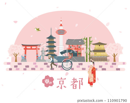 京都的街道在春天 110901790