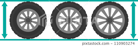 Image material of tire inch up Image material of tire inch up 110903274