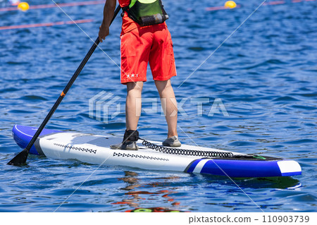 Triathlon competition swim rescue volunteer at Sapp Triathlon competition swim rescue volunteer at Sapp 110903739