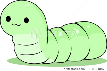 worm, funny, cartoon, isolated, vector, animal, illustration, nature, cute, character, happy, insect, garden, fauna, set, earthworm, bug, fun, smile, background, drawing, pink, icon, earth, children,  110903887