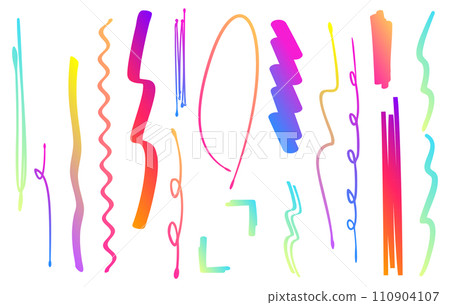 手寫筆垂直線裝飾畫筆螢光筆下劃線漸變 手寫筆垂直線裝飾畫筆螢光筆下劃線漸變 110904107