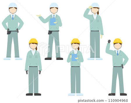 一名工人在工作服下穿著襯衫 110904968