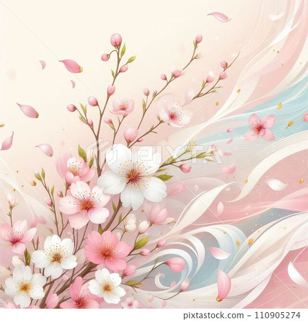 Cherry blossom illustration Cherry blossom illustration 110905274