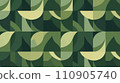 Geometric pattern background material wallpaper_green 110905740