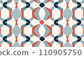 Geometric pattern background material wallpaper_black and white 110905750