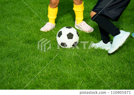 Image of children enjoying soccer 110905871