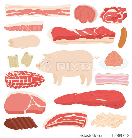 豬肉插圖集 豬肉插圖集 110909890