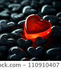 [AI generated image/AI illustration] Black heart and shining truth 110910407