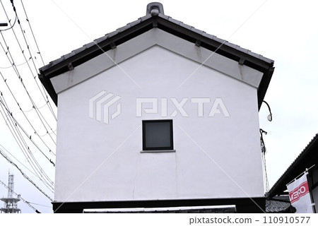 Hikone Kyobashi Castle Road, Hikone City, Shiga Prefecture, Japanese-style architectural shopping street in the castle town, Japan tourism material 110910577
