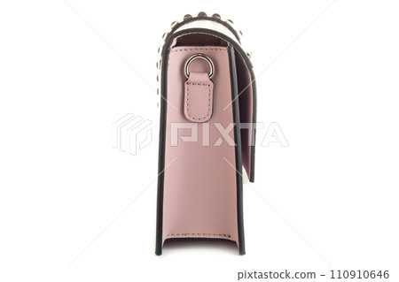 Bag clutch isolated on white fashion leather 110910646