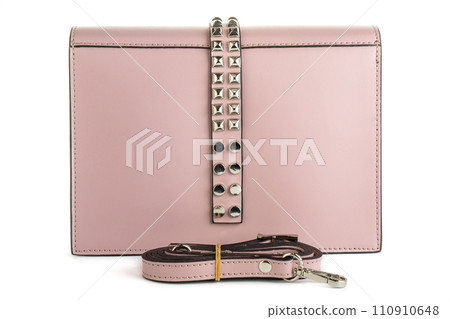 Bag clutch isolated on white fashion leather 110910648