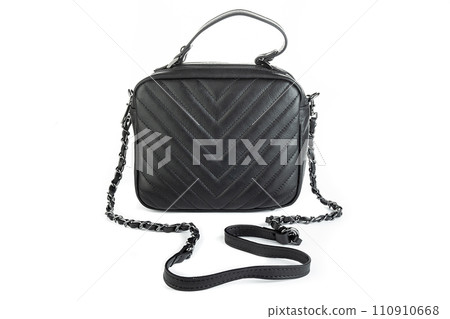 Bag clutch isolated on white fashion leather 110910668