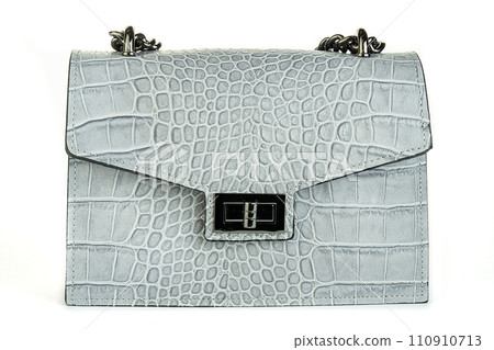 Bag clutch isolated on white fashion leather 110910713