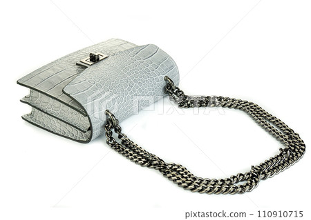 Bag clutch isolated on white fashion leather 110910715