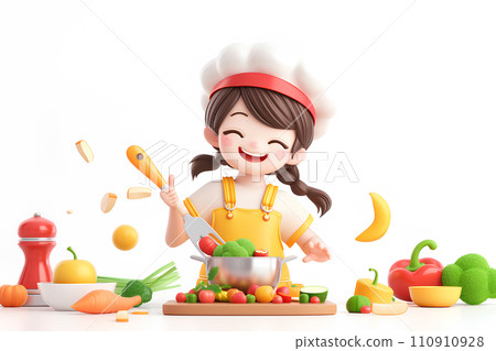 女孩做飯(3D) 女孩做飯(3D) 110910928