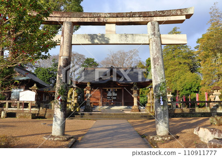 Torii and worship hall of Matsue Shrine (Matsue Castle) 110911777
