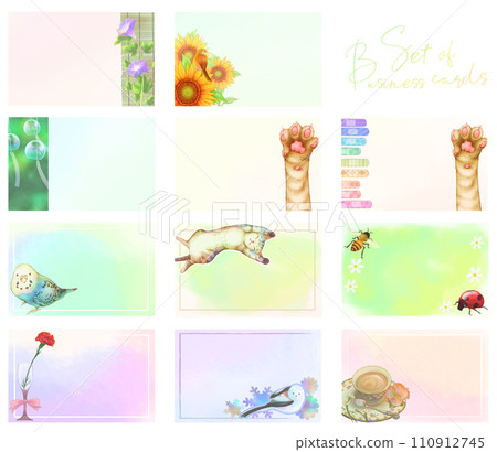 名片套裝（動物、花卉） 110912745