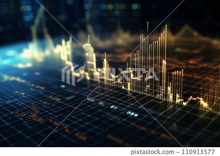 Charts of stock prices and financial data 110913577