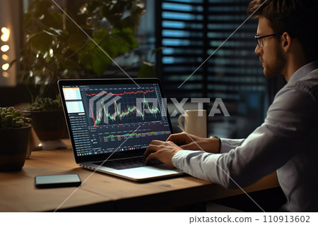 Charts of stock prices and financial data 110913602