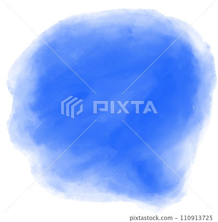 Blue cool ocean water tone watercolor bubble brush painting texture art 110913725