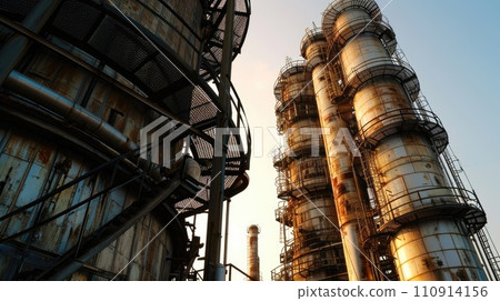 Oil and gas industrial refinery zone Oil and gas industrial refinery zone 110914156