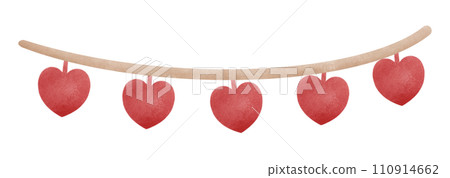 red heart line 110914662