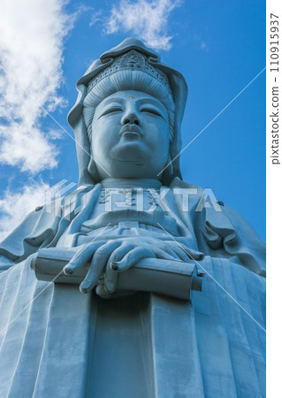 Close-up of Takasaki Hakui Daikannon Close-up of Takasaki Hakui Daikannon 110915937