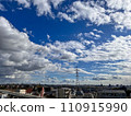 Skies and cityscapes with many clouds 110915990