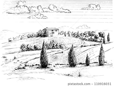 Mediterranean rural landscape 110916031