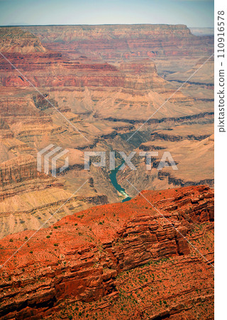 Hazy Sky Day At The Grand Canyon Arizona 110916578