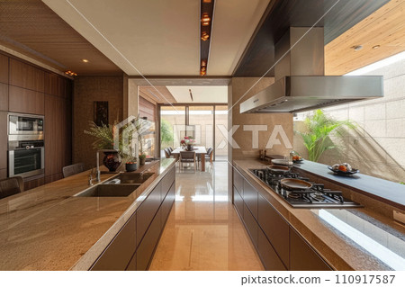 Minimalism modern interior japandi design,kitchen and dining room 110917587