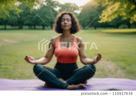 A moment of meditation and self-care (generated AI image) 110917636