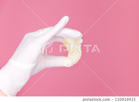 Sugar paste wax honey for hair removing. Depilation and beauty concept Sugar paste wax honey for hair removing. Depilation and beauty concept 110918415