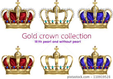 crown king princess gold pearl 110919528