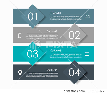 Infographic design template with place for your data. Vector illustration. 110921427